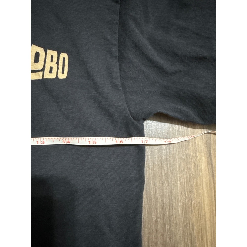 Bomonster Men's Harley Long Sleeve Black‎ T-Shirt "Solo Lobo" Small Biker - Picture 4 of 5